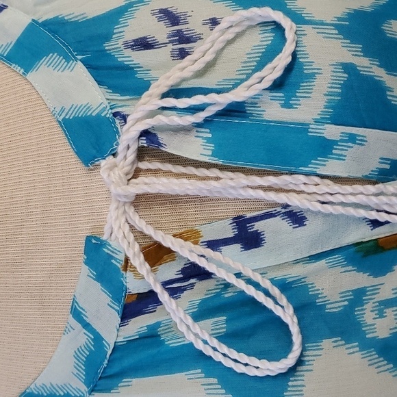 RAJ, Boho chic festival ready maxi cover up. Lightweight 100% cotton siz… - Picture 4 of 9